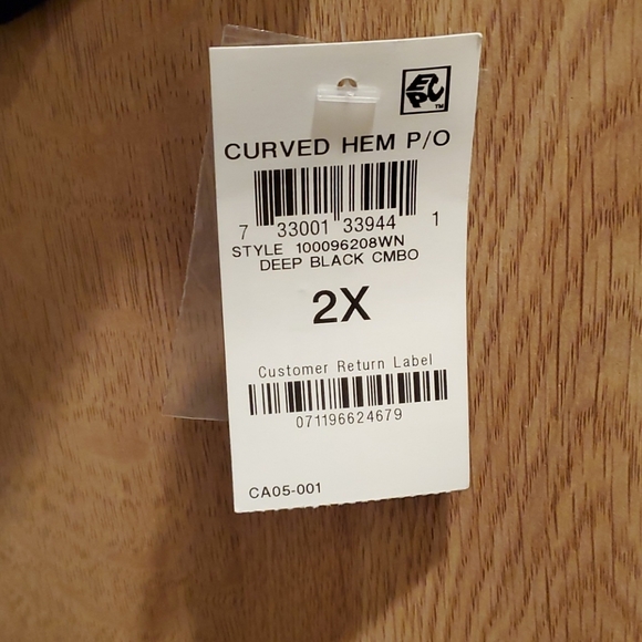 NWT - Karen Scott Plus Size Colorblock Sweater - Picture 3 of 3